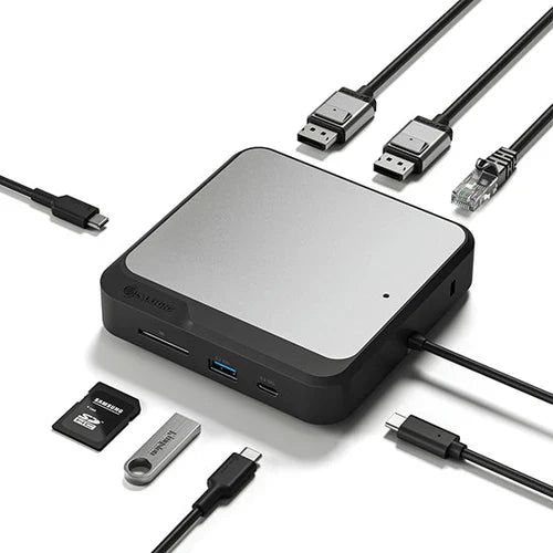 Clarity Max 32" UHD 4K Monitor with USB-C Power Delivery + Dual 4K Universal Docking Station - DisplayPort Edition