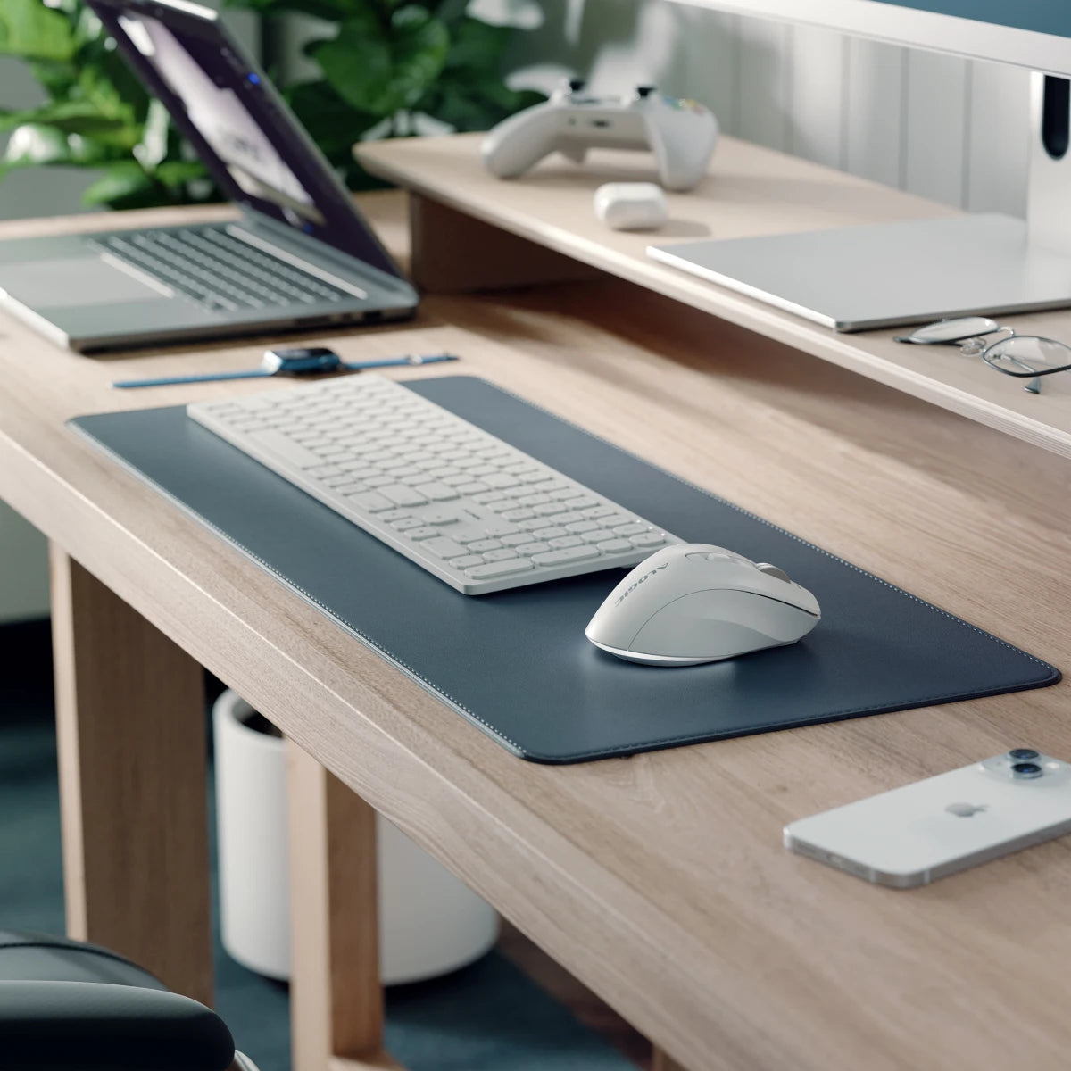 Apex Wireless USB-C Rechargeable 7 Keys Programmable Mouse - White