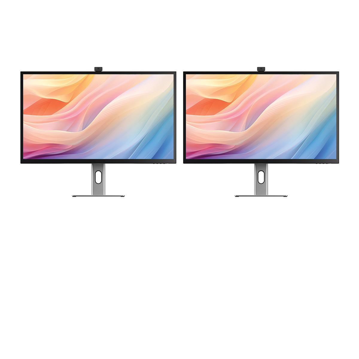 Clarity Max Pro 32인치 UHD 4K 모니터(USB-C 전원 공급 및 웹캠 포함)(2개 팩)