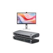 Clarity Pro 27인치 UHD 4K 모니터(65W PD 및 웹캠 포함) + Thunderbolt 4 BLAZE 도킹 스테이션