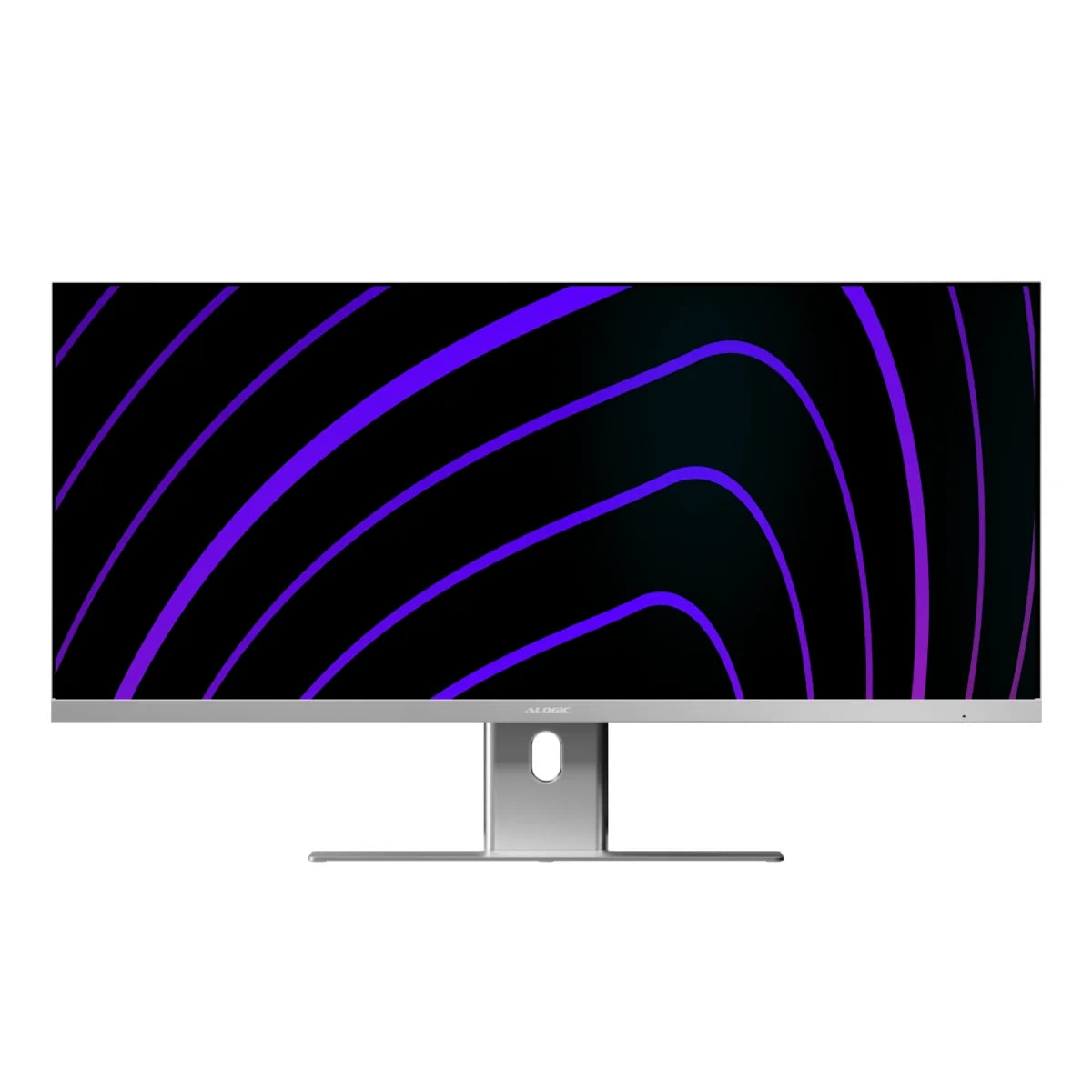 Edge 34" Ultrawide Dual QHD Monitor Elevate Home Office Kit - Silver