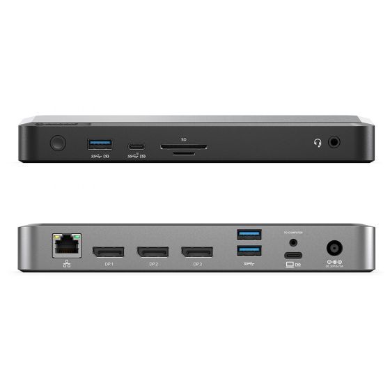 100W 전원 공급 기능을 갖춘 DX3 트리플 4K 디스플레이 범용 도킹 스테이션_1