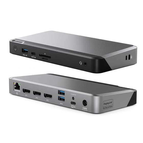 100W 전원 공급 기능을 갖춘 DX3 트리플 4K 디스플레이 범용 도킹 스테이션