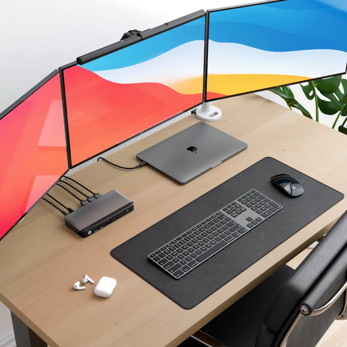 MX3 USB-C 트리플 디스플레이 DP Alt. 모드 도킹 스테이션 - 100W 전력 공급 포함