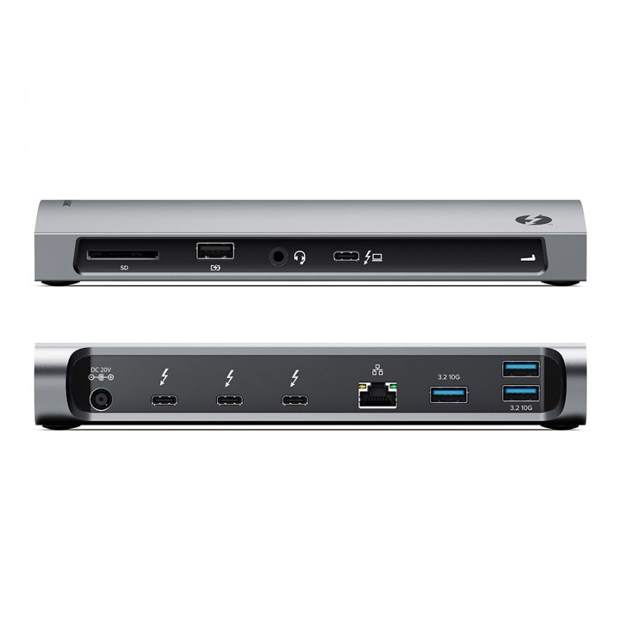 Clarity Pro 27인치 UHD 4K 모니터(65W PD 및 웹캠 포함)(2개 팩) + Thunderbolt 4 BLAZE 도킹 스테이션
